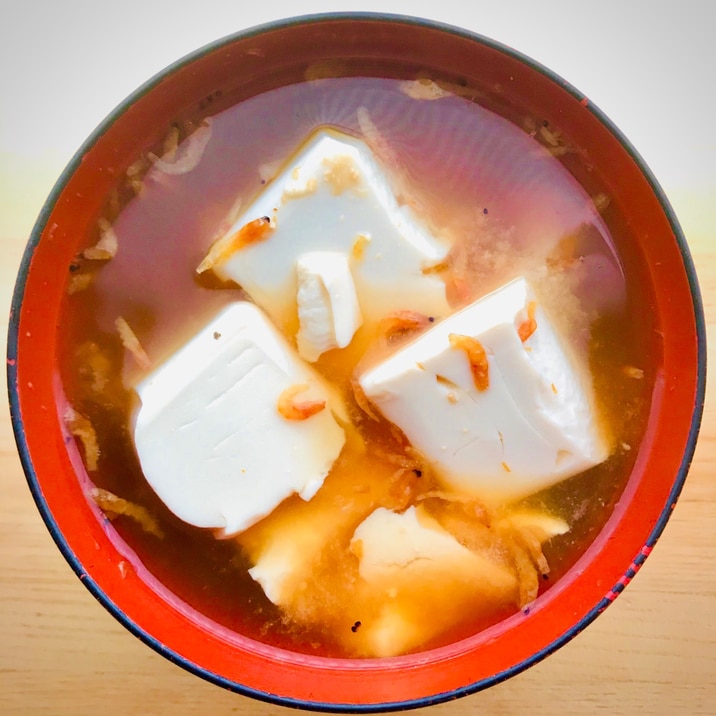 蟹汁〜豆腐とオキアミの蟹汁